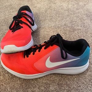 Nike Revolution 3 sneakers. Barley worn